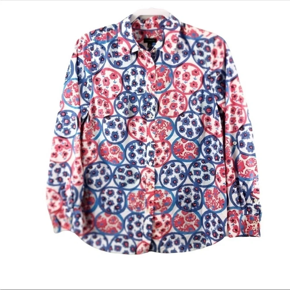 Talbots printed button